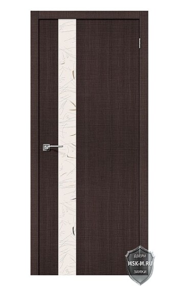 Купить межкомнатную дверь Порта 51 Grey Crosscut с зеркалом